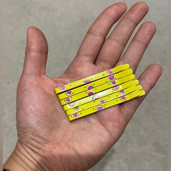 Hand Painted Hair Clip Style Bobby Pin Vintage Handcrafted Fruit Kawaii Retro 31 - Picture 3 of 16